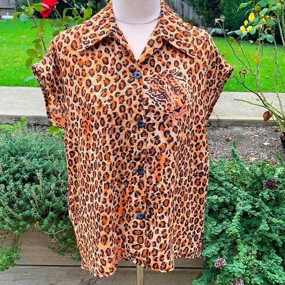 Diffusion by Simona Group Tops - DIFFUSION BY SIMONA | Tiger print blouse